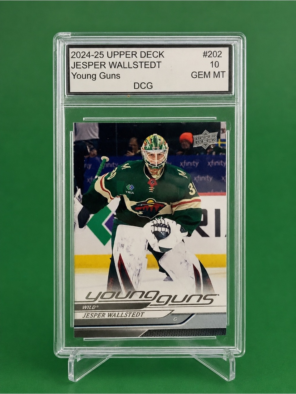 2024-25 Upper Deck Young Guns Jesper Wallstedt Hockey Card -Rookie Card
